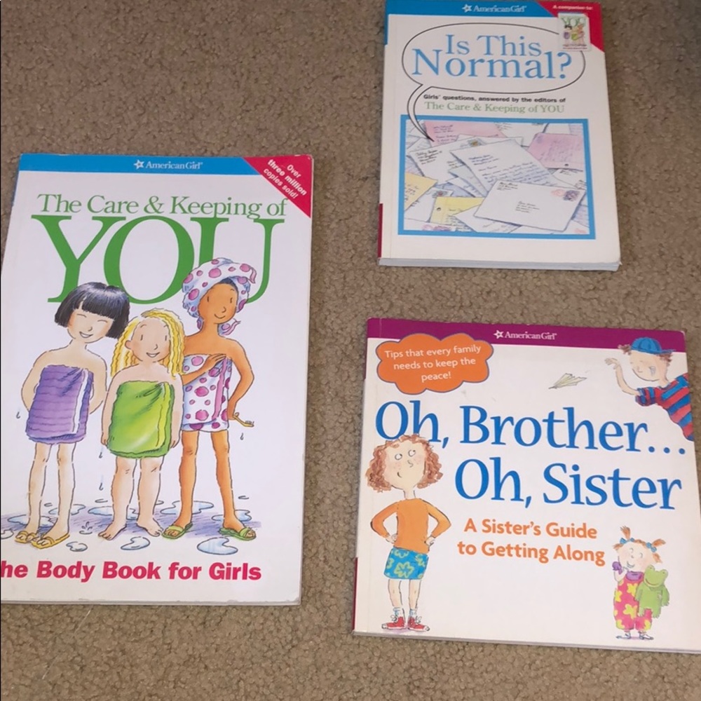 set of three american girl books